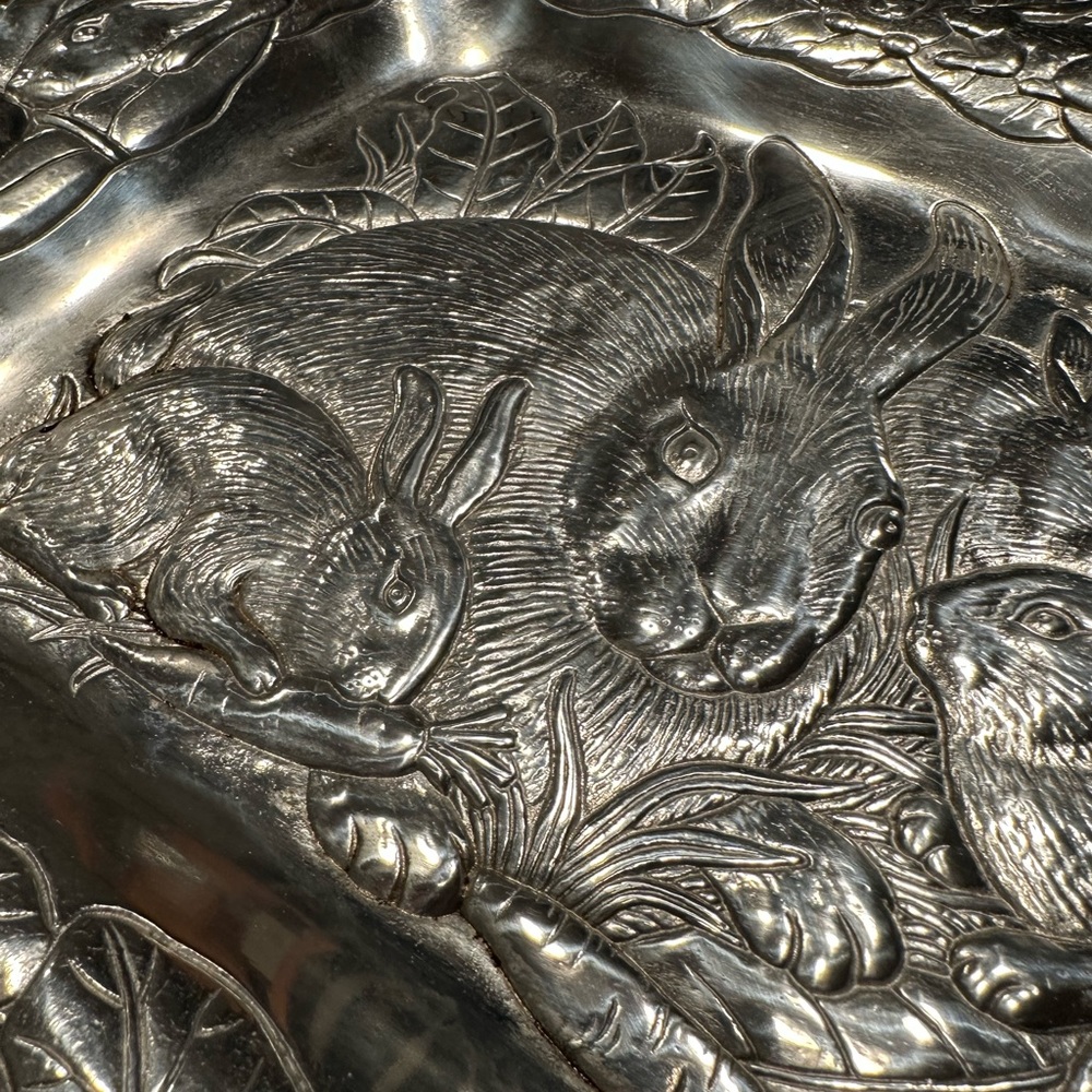 Arthur Court vintage 1990 aluminum tray. Never used! - Picture 6 of 9